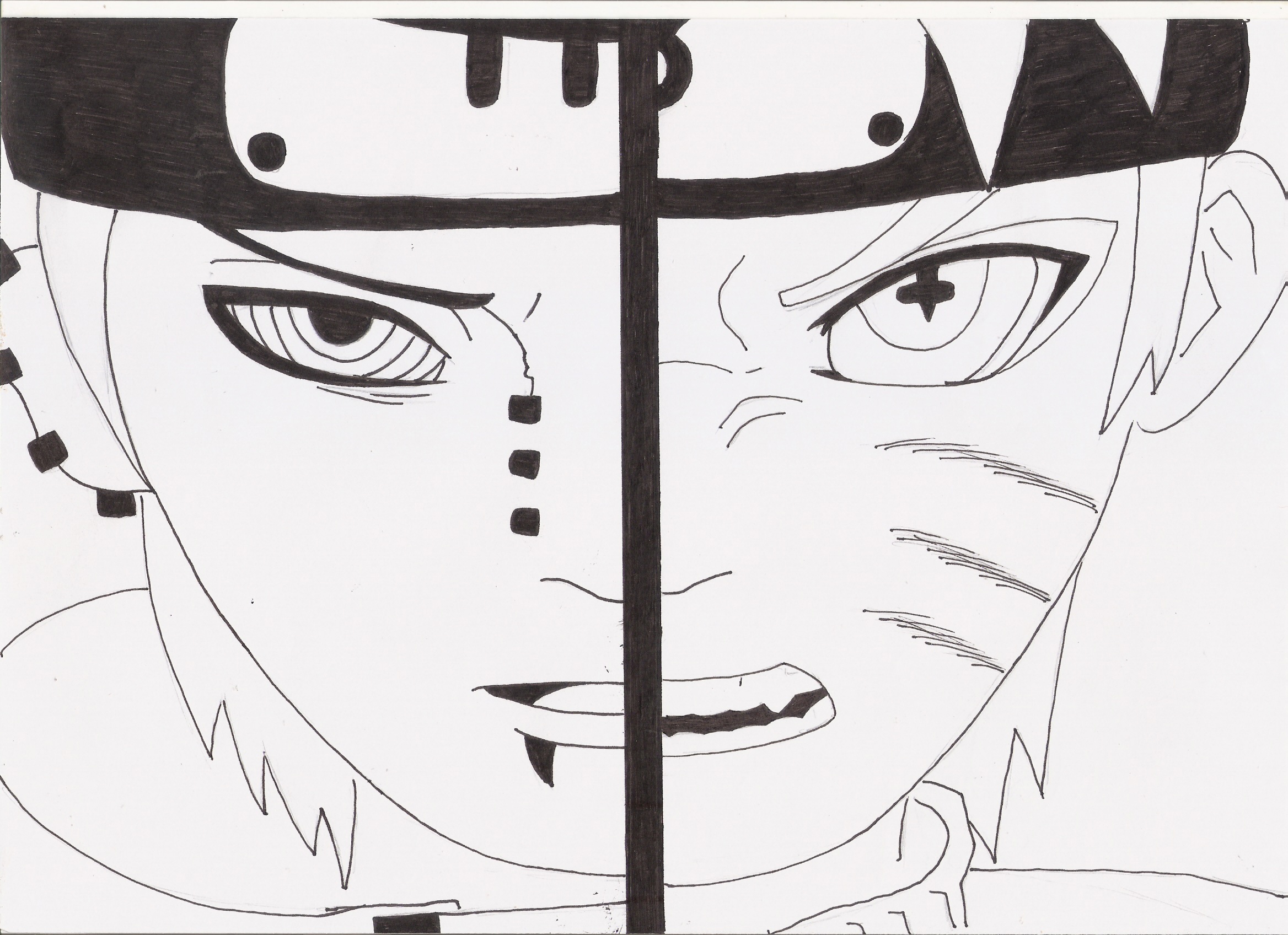 Gambar Sketsa Wajah Naruto Garlerisket